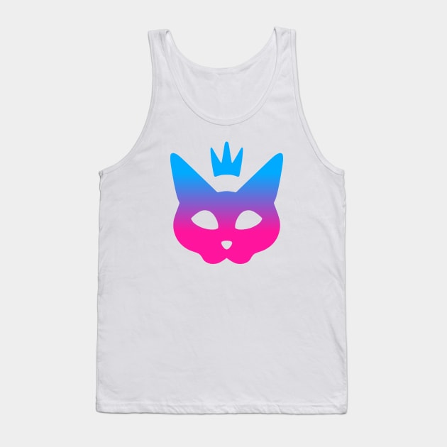 Cat Queen - Blue & Pink Tank Top by ALH